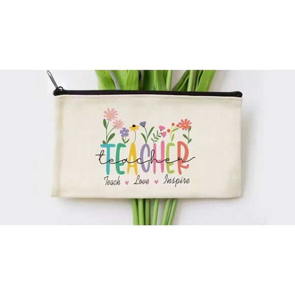 Teacher-Themed Appreciation Zipper Pouch Set, Makeup & Toiletry Bags - Picture 1 of 3
